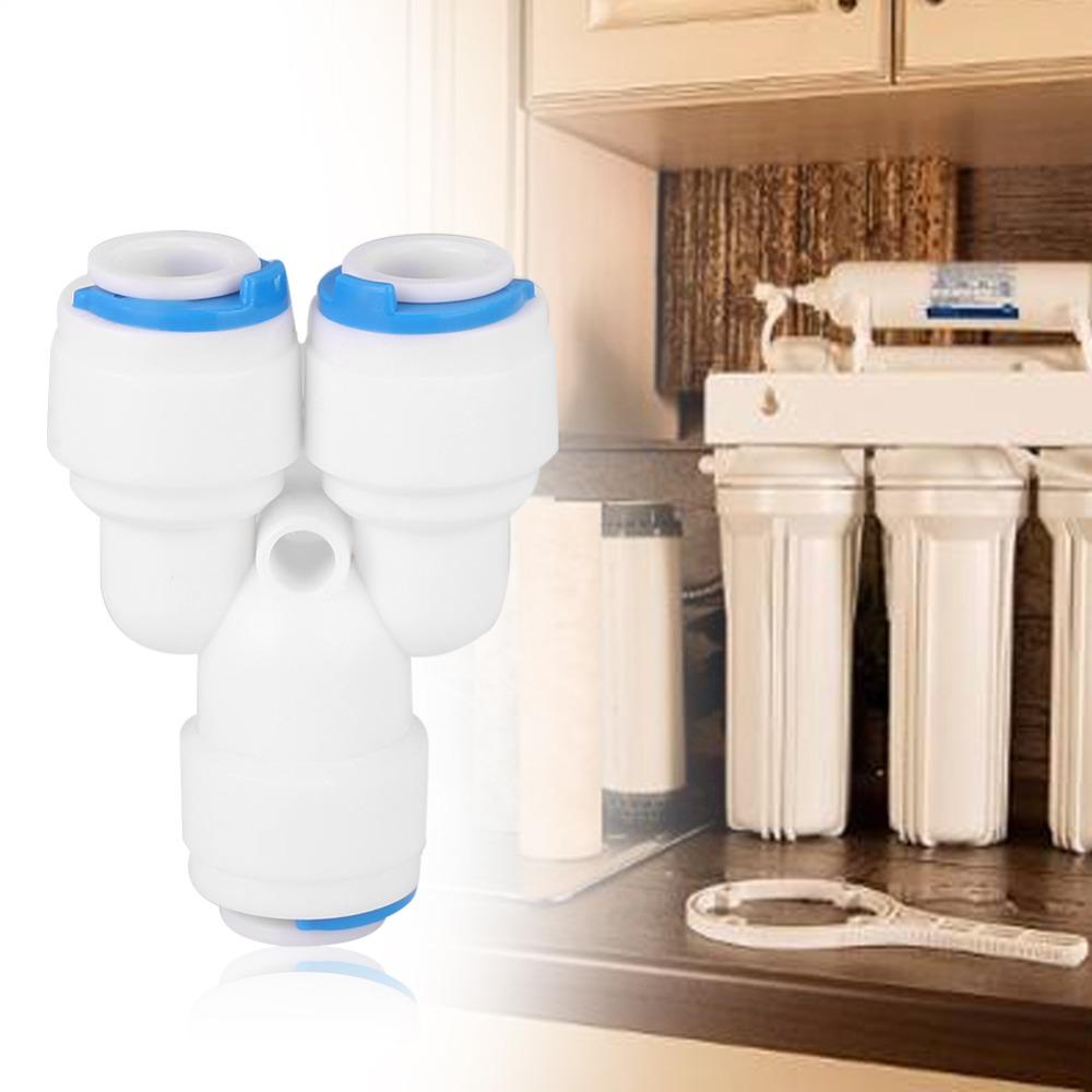 5 Stück G1/4 Gewinde Wasserfilter Anschluss Weiß Rohrverschraubungen Auslaufsicherer PE-Rohrverbinder RO-System