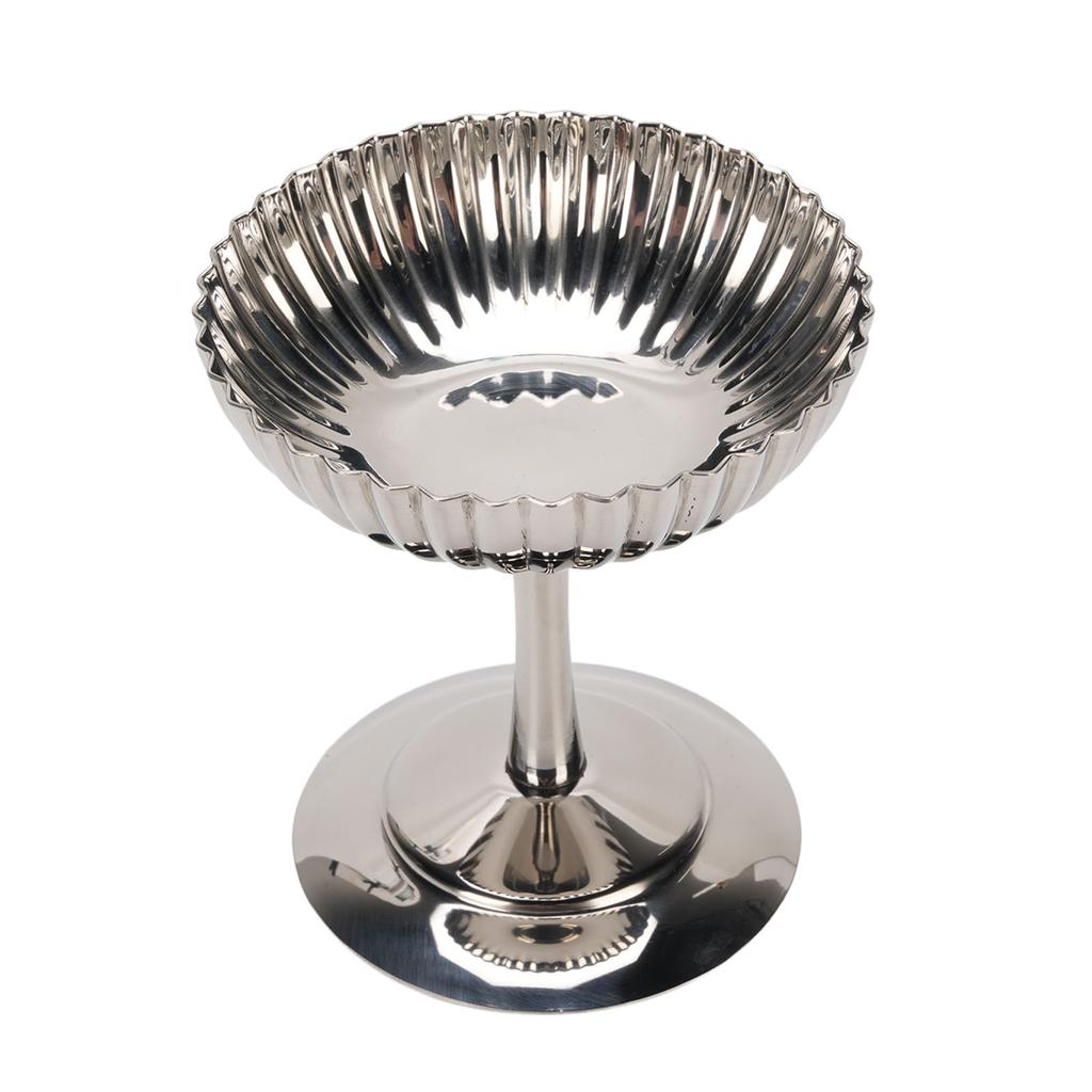 Ice Cream Serving Cup Creative Stainless Steel Footed Ice Cream Bowl for Dessert Pudding
