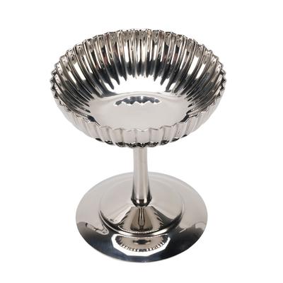 Ice Cream Serving Cup Creative Stainless Steel Footed Ice Cream Bowl for Dessert Pudding