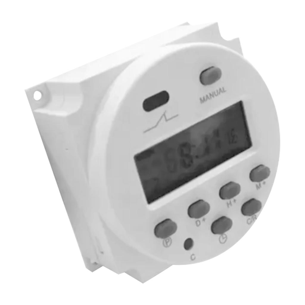 Digital Timer Mikrodatamaskin Tidskontrollbryter LCD-skjerm CN101A DC12V 4 Kabler