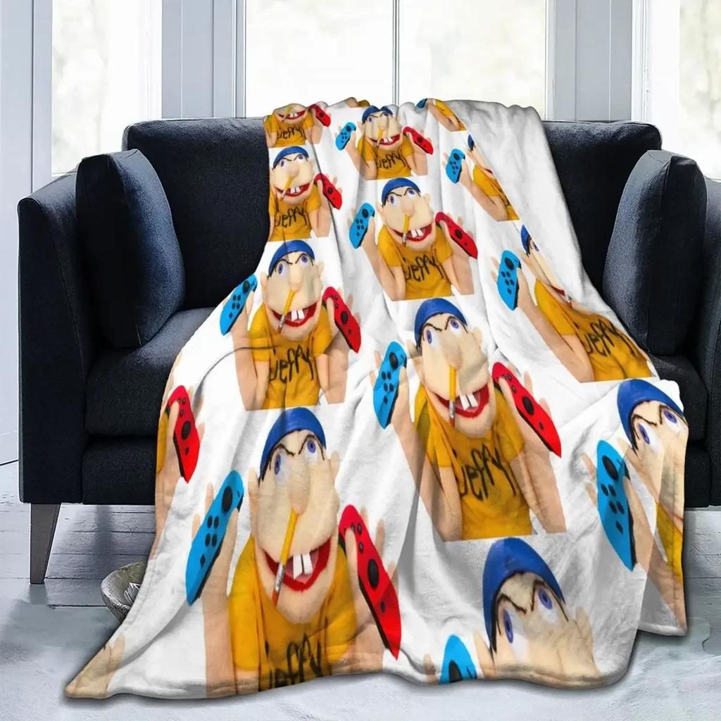 Sml Jeffy With Switch Weighted Throw Blanket Trendy Portable Living Room AntiPilling  soft blankets thick for winter