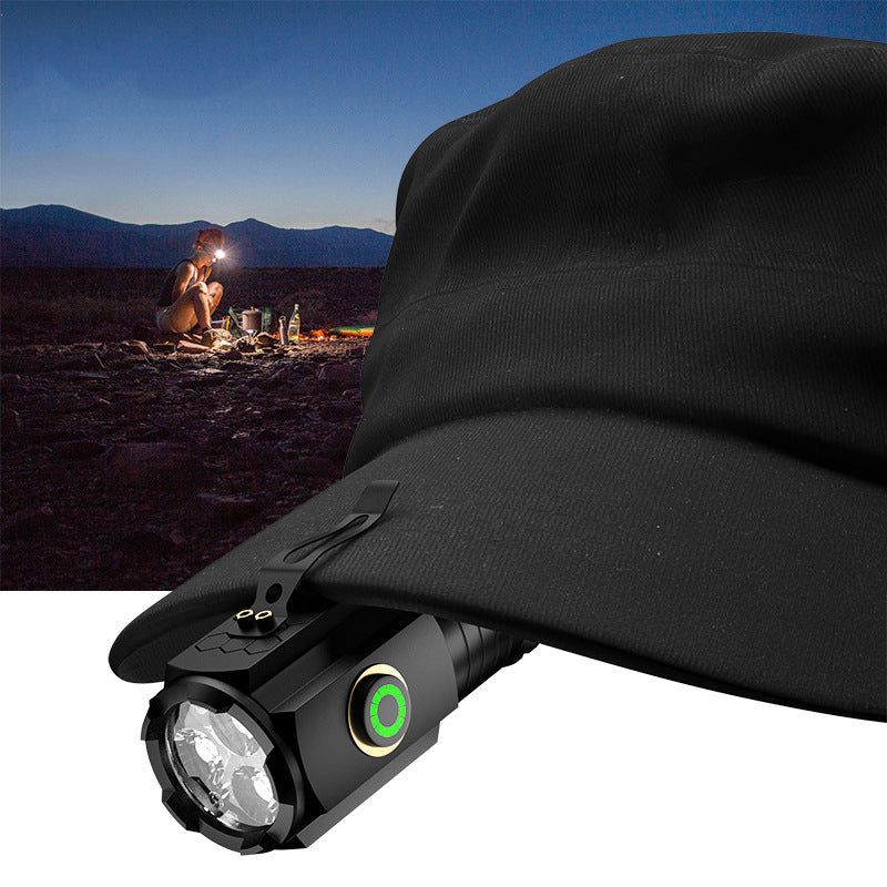 Superstarke Mini-Blitz-Taschenlampe Safety Hammer LED Mini Flashlight Powerful Type-C Rechargeable 18350 Battery Torch SST20 200