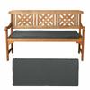 3-seater Outdoor Garden Swing Seat Cushion Sponge Waterproof Bench Seat Cushion Garden Decoration Chair Cushion