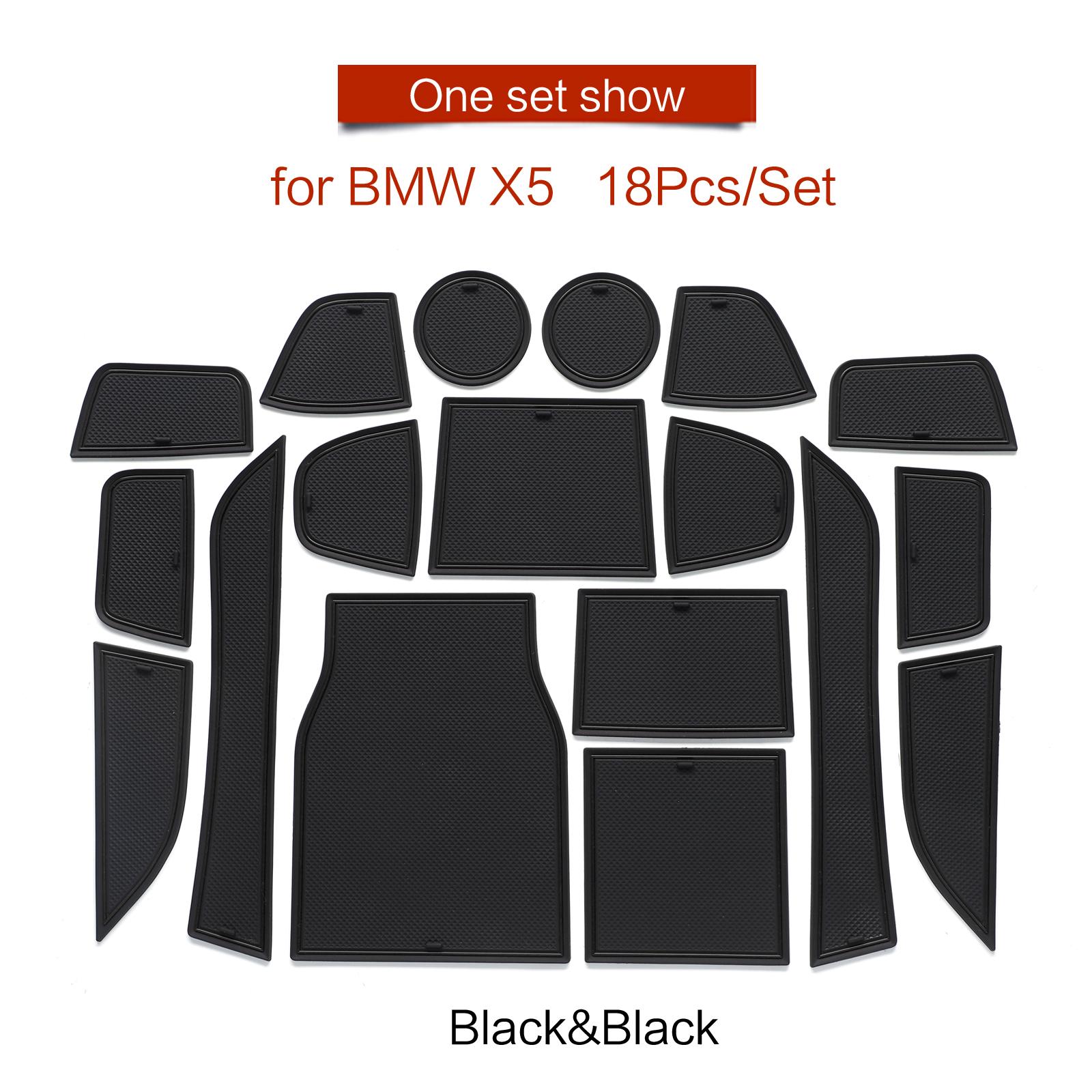 

Коврик Smabee Gate Slot для BMW X5 2019 - 2024, нескользящий, подстаканник, аксессуары для интерьера, резиновая подставка, 18 шт./комплект