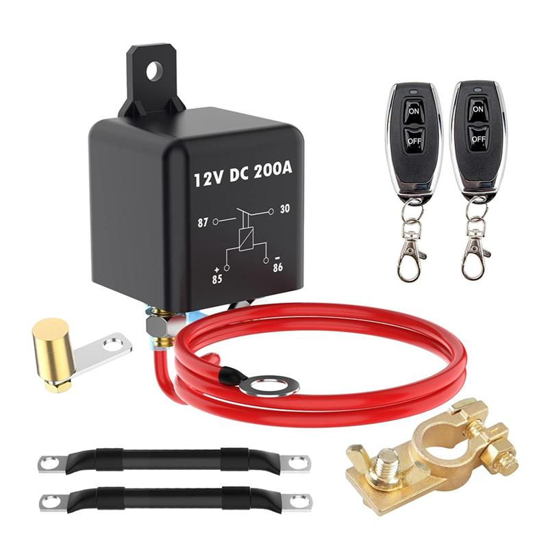 

Portable Remote Battery Disconnect Switch 200A 12V Top Post Negative Battery Shut Off Switch For Car RV Truck Vehicle,Battery