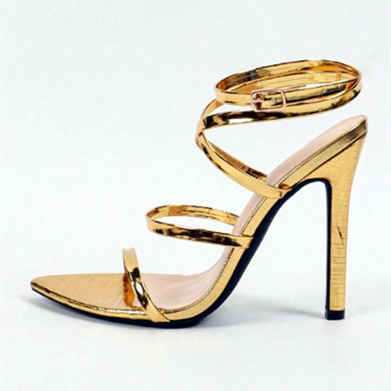 

Модные сандалии на высоком каблуке с завязками на щиколотке и украшением в виде розы, женские летние сексуальные сандалии-слайдеры с острым носком и открытым носком, модные банкетные туфли для платья 35 золотой