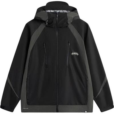 Li Ning Anti-Five Serie Winddichte Lockere Lässige Kapuzen-Windjacke Herren Oberbekleidung Schwarz AFDV013-2