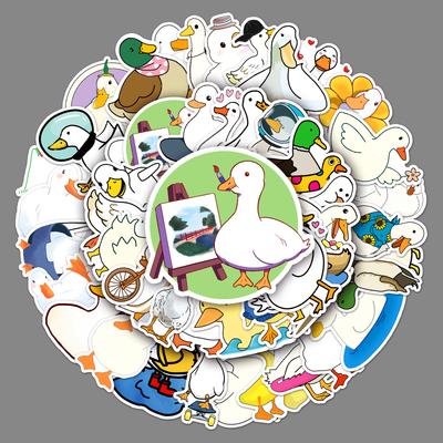 50 Duck Graffiti Stickers Cartoon Cute Animal Stickers Children DIY Skateboard Mobile Phone Case Suitcase Stickers