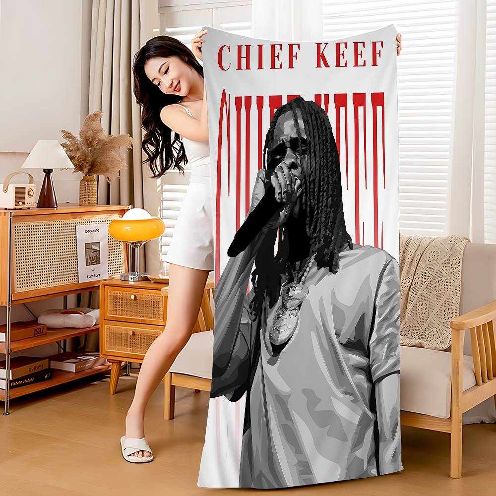

C-Chief Keef Rapper Big Microfiber Beach Towels Quick Dry Towel Sand Beach Towels Pool Towel For Travel Swim Pool Yoga W40*H60(CM)