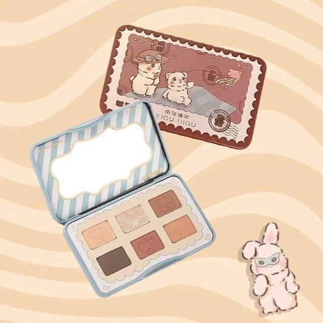 YIGU DIGU - GUGU Postcard 6-Color Eyeshadow Palette - 2 Types