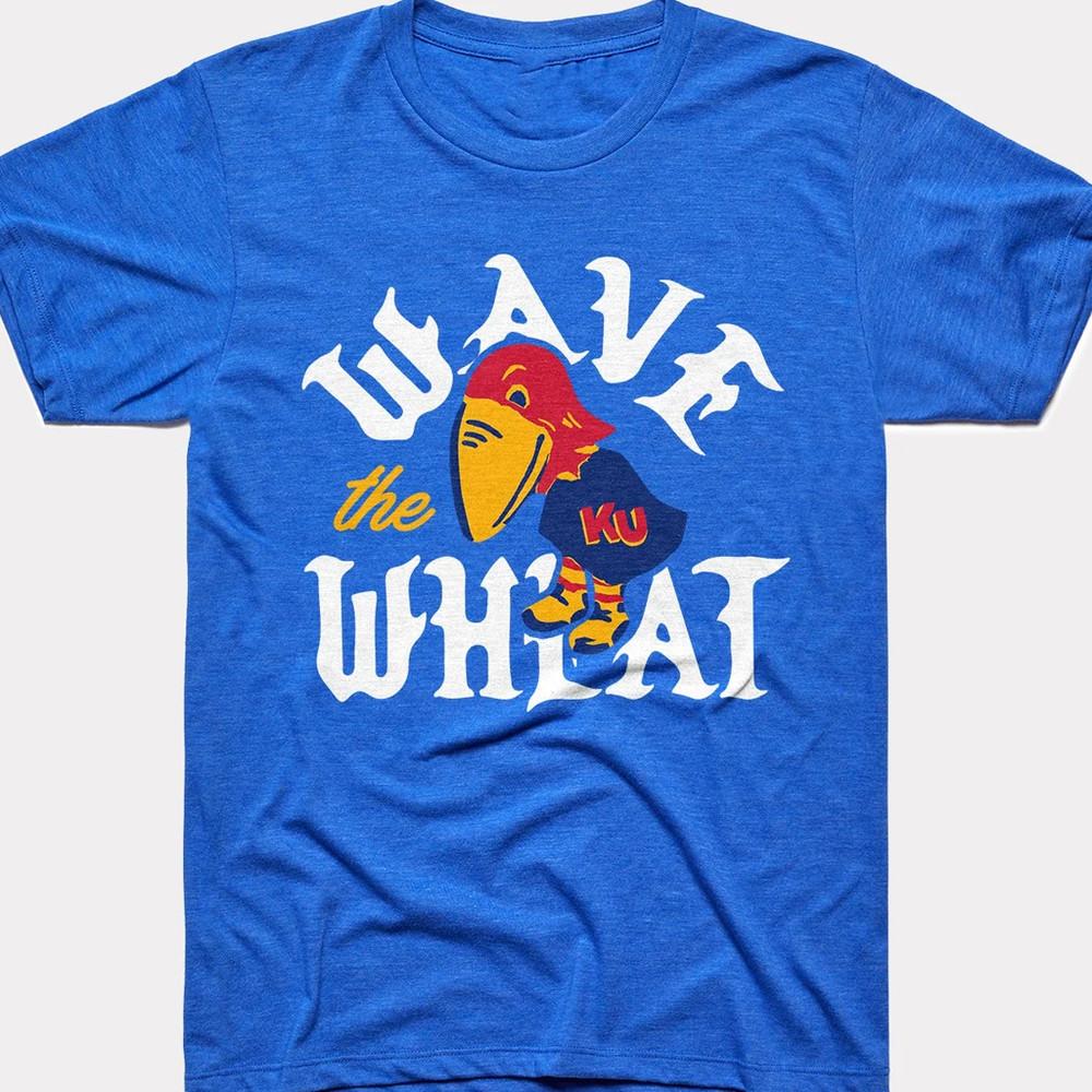 Kansas Jayhawks BLUE T-shirt short sleeve All sizes S to 5Xl JJ4691