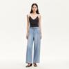 Veromoda 2025 Summer Belted Wide-Leg Jeans