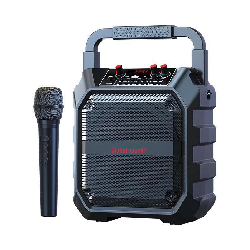 

Портативный Bluetooth-динамик для караоке с беспроводным микрофоном для использования на открытом воздухе M15 + single charging microphone