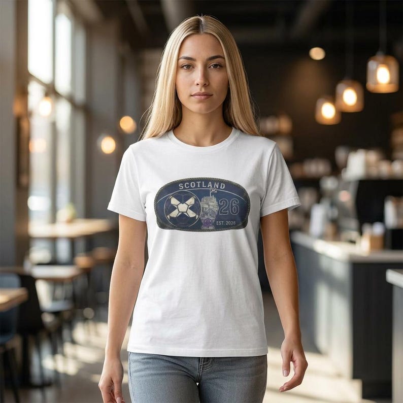 Scotland Scottish World Football Shirt Country Soccer Team 2026 Womens Baby Tee T-Shirt Top Flag ShirtScotland Soccer Crest 26 T-Shirt XL