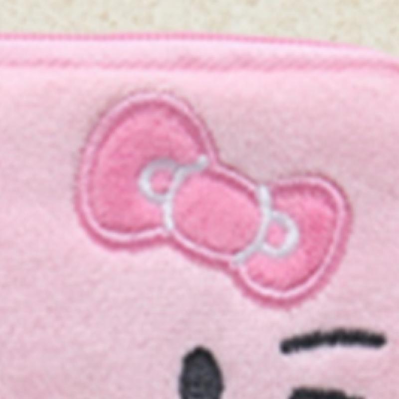 Daiso Hello Kitty Flache Stickerei Geldbörse