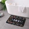 1PC Moon Pattern Kitchen Rug Non-Slip Door Mat Pop Design Bathroom Rug Bath Mat Carpet for Home Sink Laundry Decoreeree