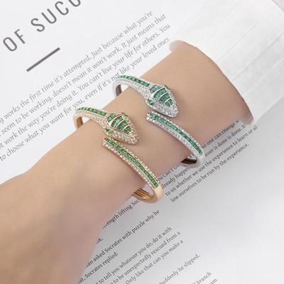 Versatile Green Snake Diamond Bracelet: High-End, Unique, Light Luxury Jewelry for Women
