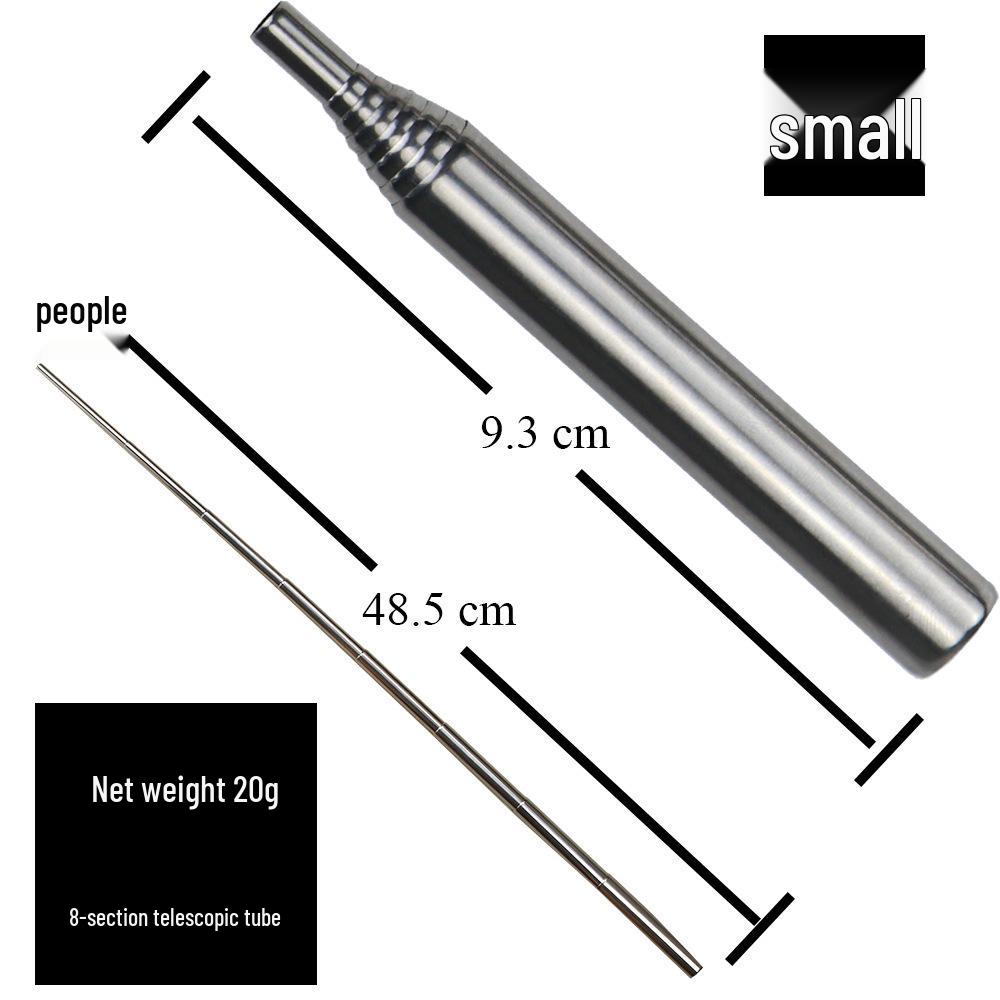 Retractable Stainless Steel Fire Blower Stick - Compact Camping Fire Starter Tool