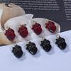 10Pcs Diy Earring Necklace Bracelet Accessories Simulation Red Cardiac Organ Resin Charms Hallowmas Pendant For Jewelry Making