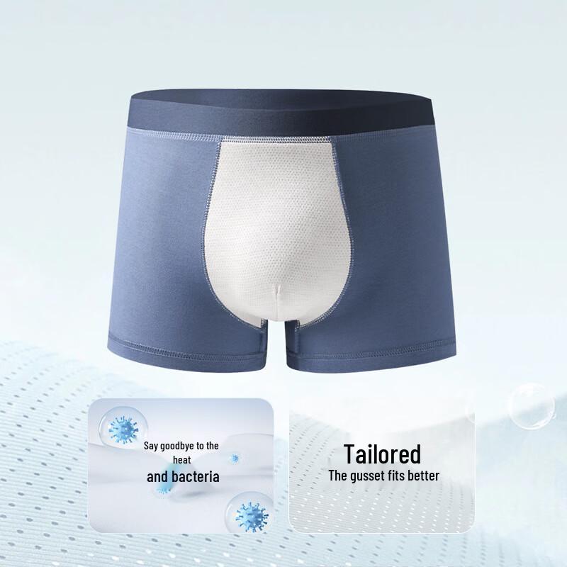 B.JOBSEN Men's Modal Breathable Boxer Briefs (2-Pack)