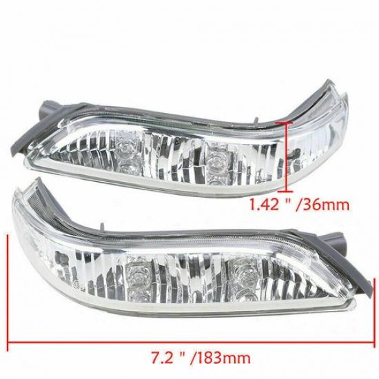 2X LED Rear View Mirror Turn Signal Light For Honda Accord 2008-2013 Acura 06-09