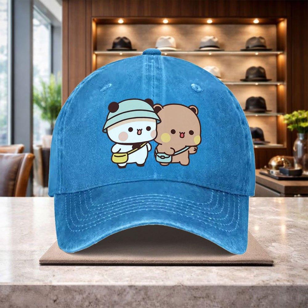 Bubu And Dudu Pattern Baseball Cap Casual Outdoor Hat Suitable for Men And Women Lightweight Adjustable Size Design Fashion