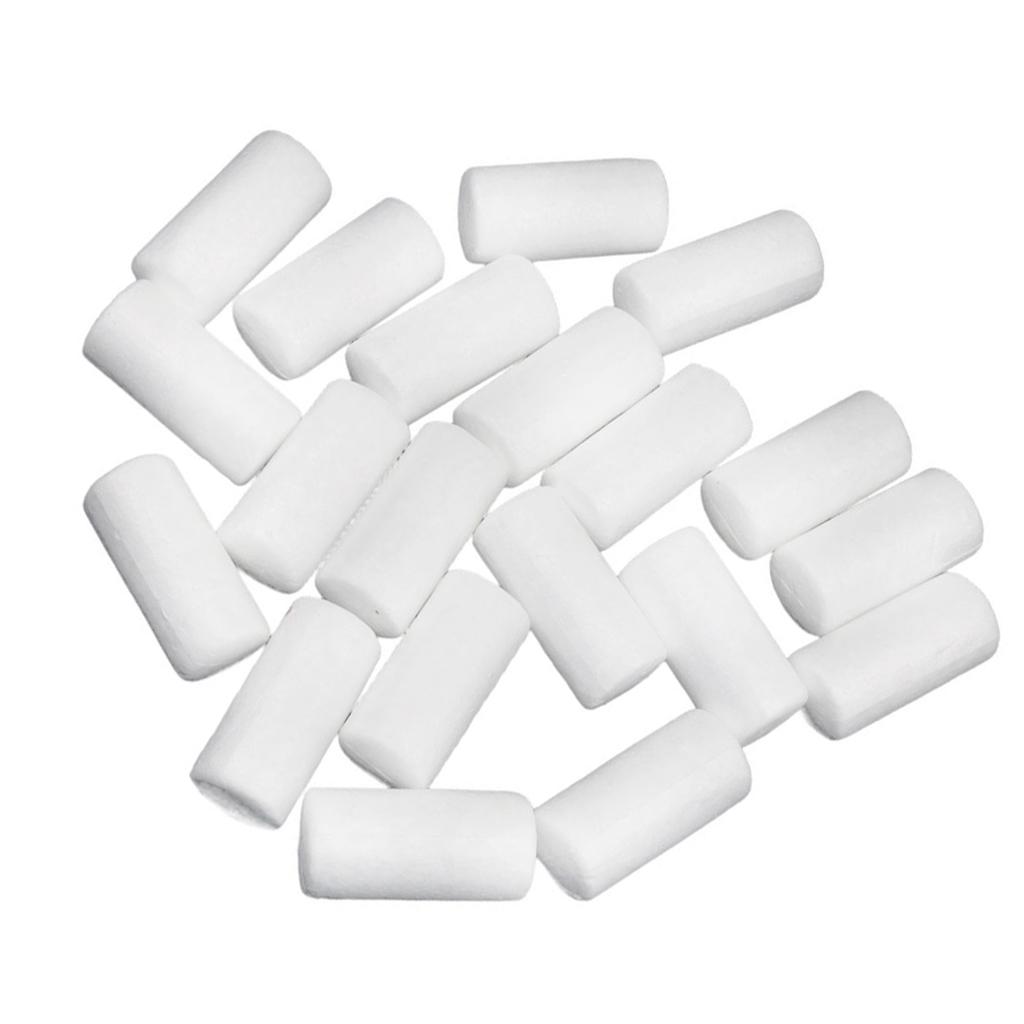 20pcs White Modelling Craft Polystyrene Foam Cylinder Pillar 88mm