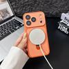 Luxury Color Contrast Magnetic Bracket Case for iPhone 16 17 Pro Max 14 15 Plus 11 12 13 for Magsafe Stand Lens Protection Cover