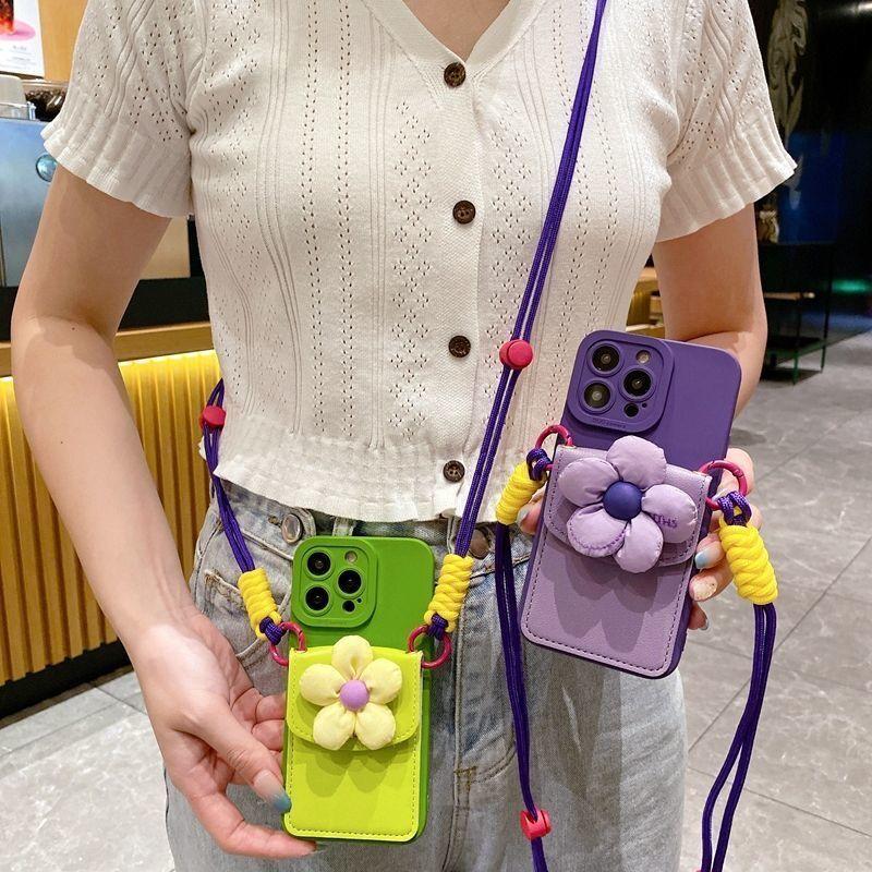 Trendy Back Cover Phone Case With Lanyard For Iphone 15 16 17 Pro Max