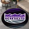 Kings Basketball Round Rug for Livingroom,Bedroom, Palyroom, Chair Rug, Area Rug, Circle Carpet, Large Size Fan Christmas Gift