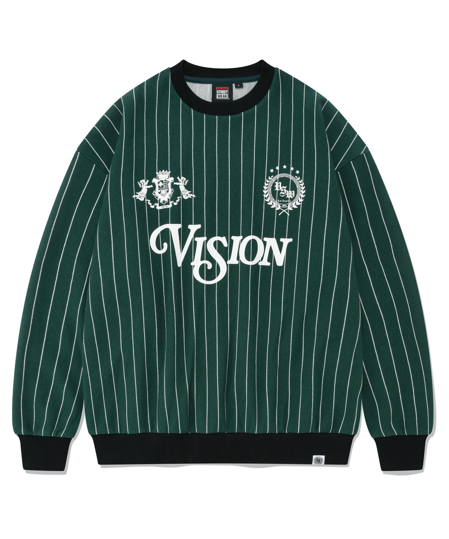 Vision Streetwear Vsw Vision Team Свитшот Темно-зеленый L