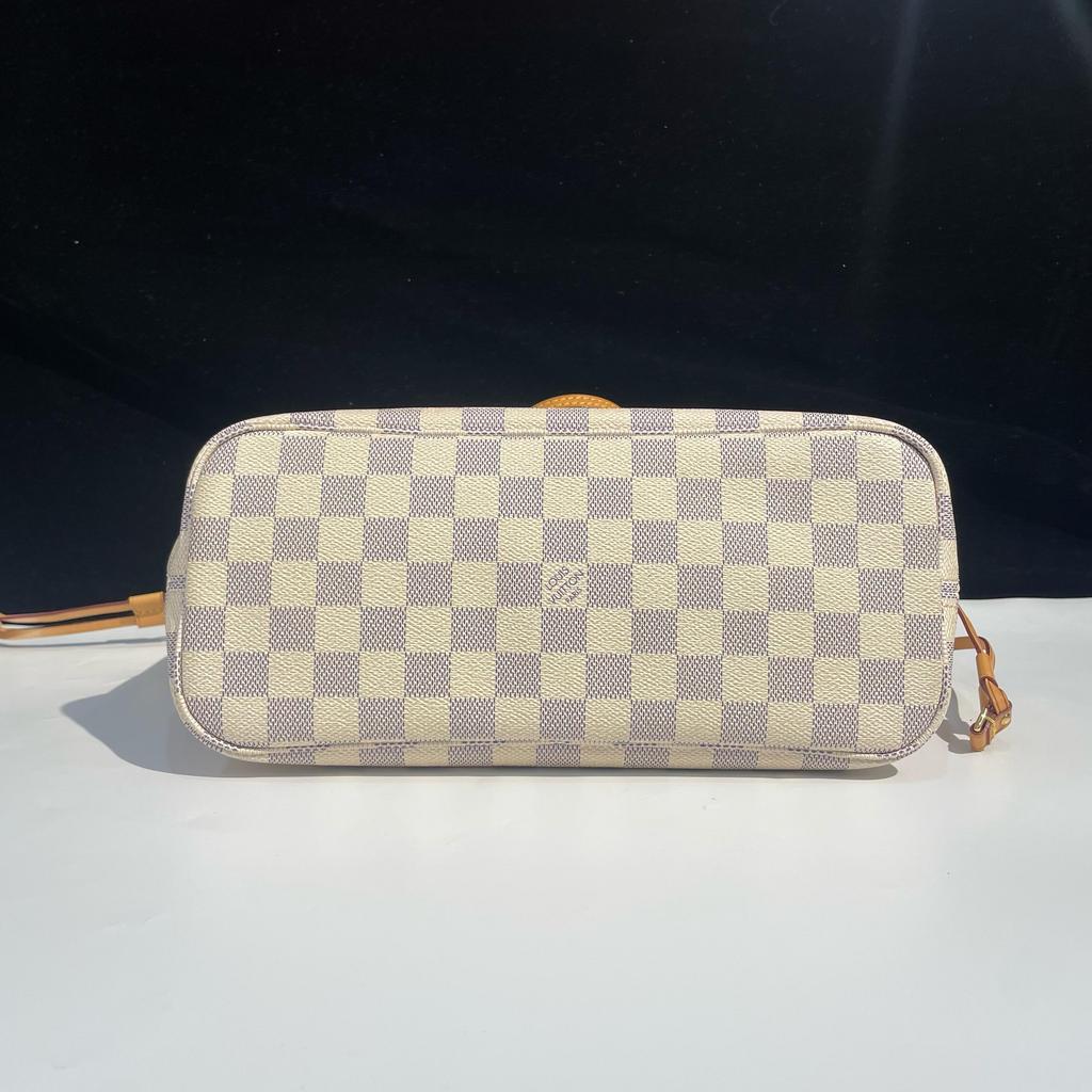 [Gebraucht] Neverfull PM Schachbrett beschichtetes Canvas Leder Tragetasche - Sehr gut #1P64B72
