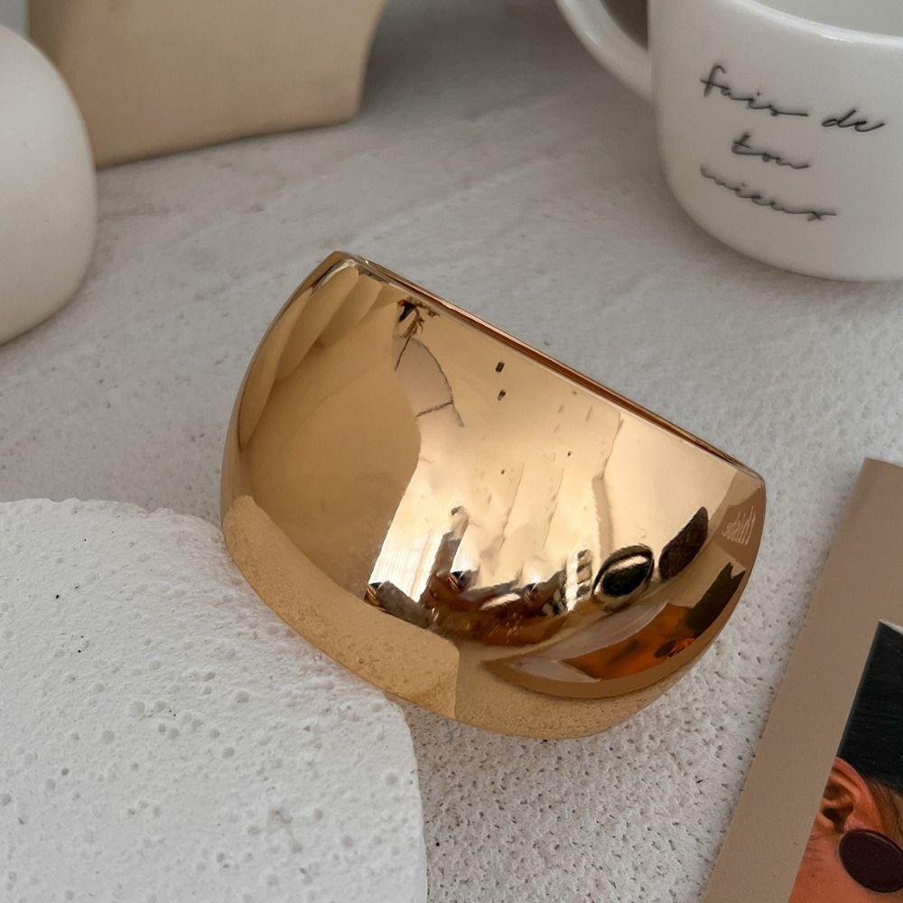 Vintage Wide Bangle Chunky Hip-hop Bracelet Creative Hand Ring