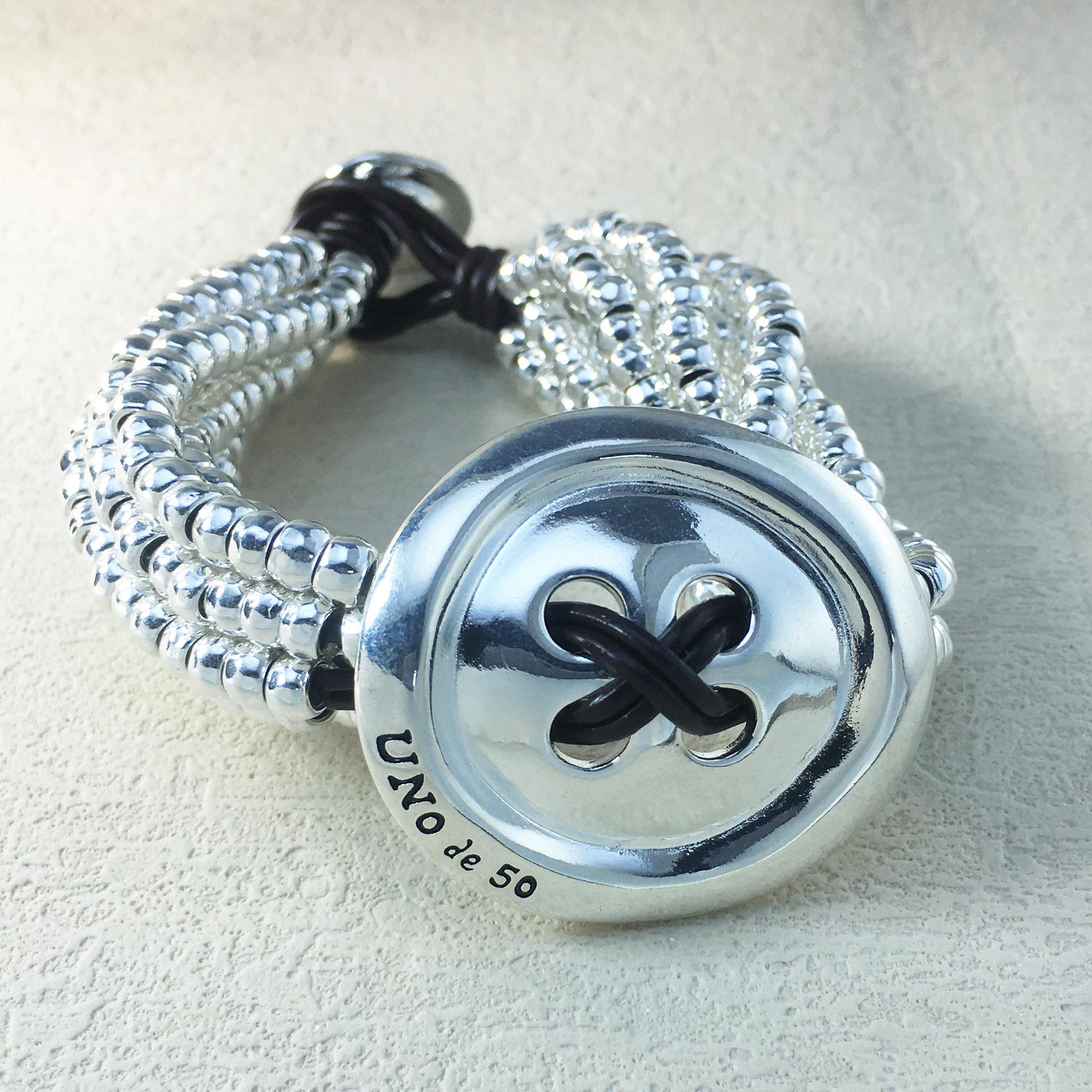 2024 UNOde50 Bestseller: Exquisite Luxury Bracelet with Button Design, Women s Romantic Jewelry Gift.