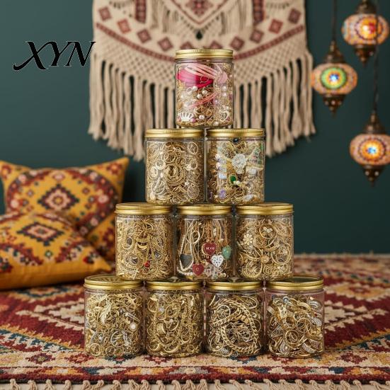 Unique Jewelry Gift for Her Mystery Jar Women, Vintage Surprise Set, Random Set Mixed Box with Necklaces, Earrings, Rings, Bracelets, Style