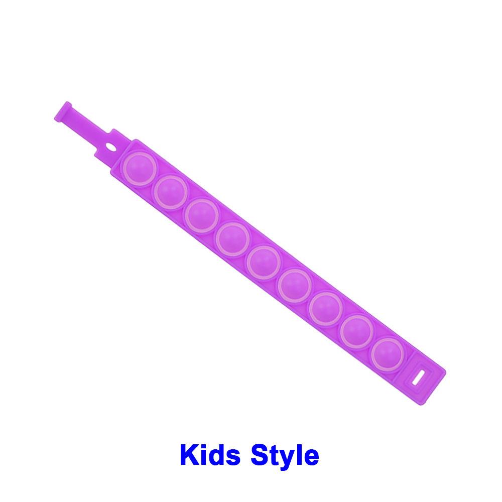 Mondo Silicone 1pz Stili Corti Pops Bolle Braccialetto Decompressione Giocattolo Sollievo Stress Colorato Braccialetto Silicone Adulti Bambini Giocattoli