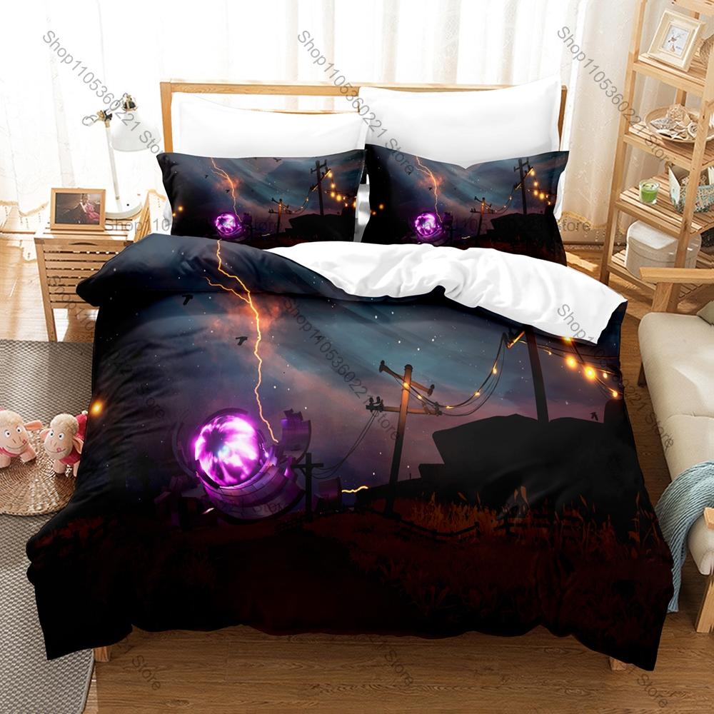 Gripper Game None Cyber Biker Post-Apocalyptic Action Game HD Print Bedding Set Duvet Cover 2 Pillowcases Polyester Gamer Decor