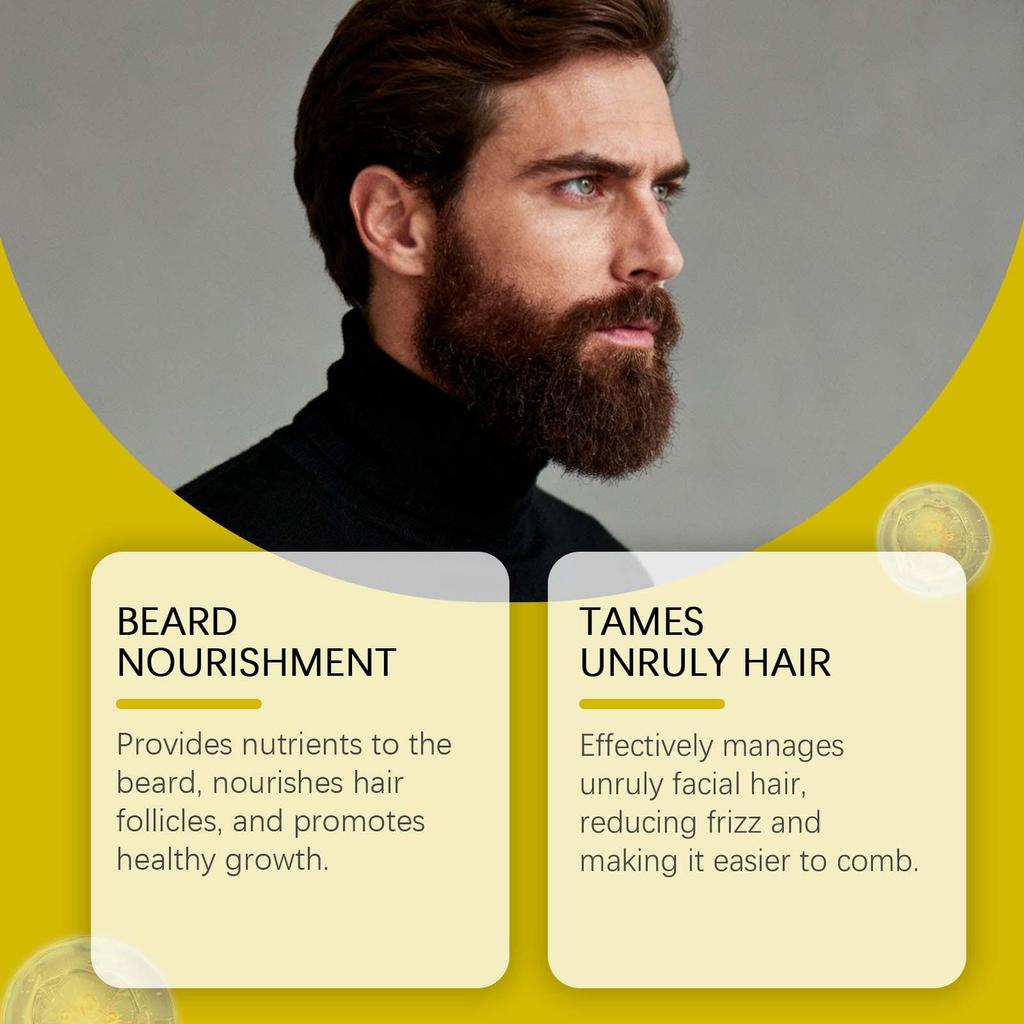 East Moon Men's Refreshing Beard Oil - Non-Greasy, Nourishing, Soothing, and Styling Grooming Solution