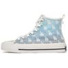 MLB Playball High Monogram Versatile Polyester Non-Slip Wear-Resistant Lightweight Shock Absorbing High-Top Canvas Shoes 3ACVCMM2N-07BLS