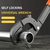 Adjustable Socket Pipe Wrench, Pointed Tail Universal Wrench with Auto Lock Design, Multi-Purpose Quick Pipe Repair Tool