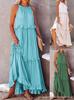 Summer 2026 Long Temperament Dress: Women's European American Floor-Length Cake Skirt