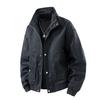 Spring and Autumn New Large Size Jacket Men's Stand-up Collar Business Plus Fat