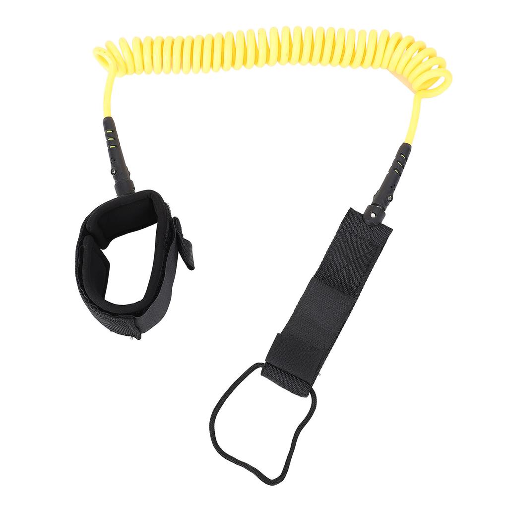 9.8ft Surf Leash Spiral TPU Coiled Stand Up Paddleboard Rope Surfboarding Ankle Strap 360 Degree