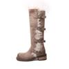 Utopia long snow boots women's winter new Russian high tube buckle thick velvet fashion warm cotton shoes