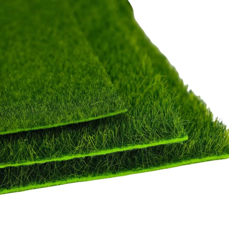 1/2Pcs Diy Project Model Scene Railway Layout Accessories 15/30Cm Square Grass Mat 3Mm 5Mm 8Mm Thick Artificial Lawn Carpet