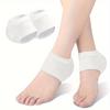 2pcs Silicone Heel & Foot Protector Pads - Ankle Support, Pain Relief for Long Standing, Prevents Cracks, Comfortable Walking Aid, Ideal Christmas