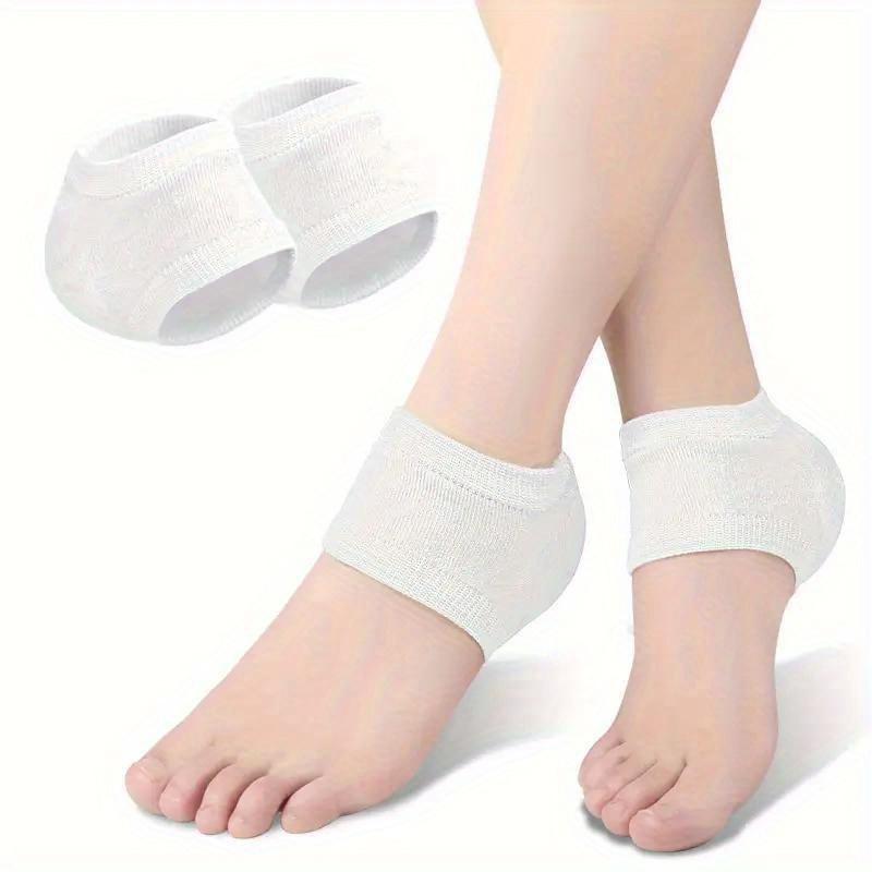 2pcs Silicone Heel & Foot Protector Pads - Ankle Support, Pain Relief for Long Standing, Prevents Cracks, Comfortable Walking Aid, Ideal Christmas