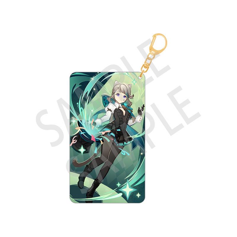 Anime Game YUAN SHEN Keychain Cartoon Acrylic Figure Alhaitham Yelan Keychains Accessories Cute Bag Pendant Key Ring Fans Gifts