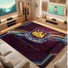 Tappeto in Velluto di Cristallo con Stampa del West Ham United Football, Comodo Assorbente d'Acqua Antiscivolo Tappeto per Pavimenti Interni