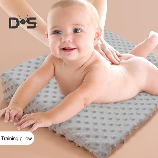 

Baby Wedge Pillow Memory Foam Sleep Pillow Infant Back Support Pillow with Removable Cover for Easy Breastfeeding Kids Legs Knees 1pc білий